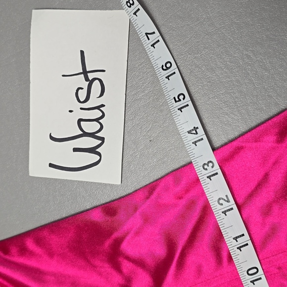 Absolutely love it hot pink spaghetti strap mini dress women's size medium - Picture 7 of 9